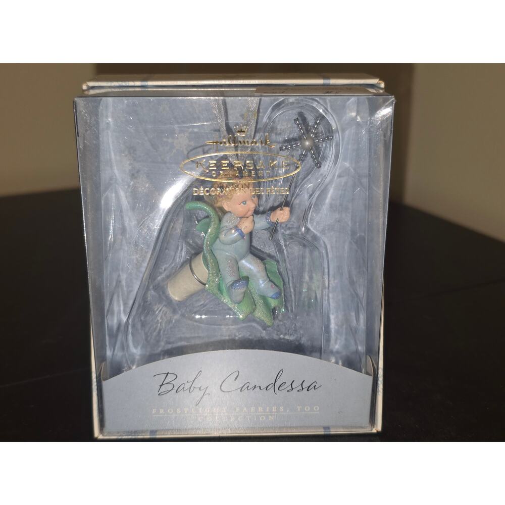 Hallmark Ornament Frostlight Faeries Too Baby Candessa‎ 2002